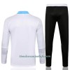 Sudadera De Entrenamiento Trajes Real Madrid Cremallera De Cuarto 2021/22 Blanca - Hombre